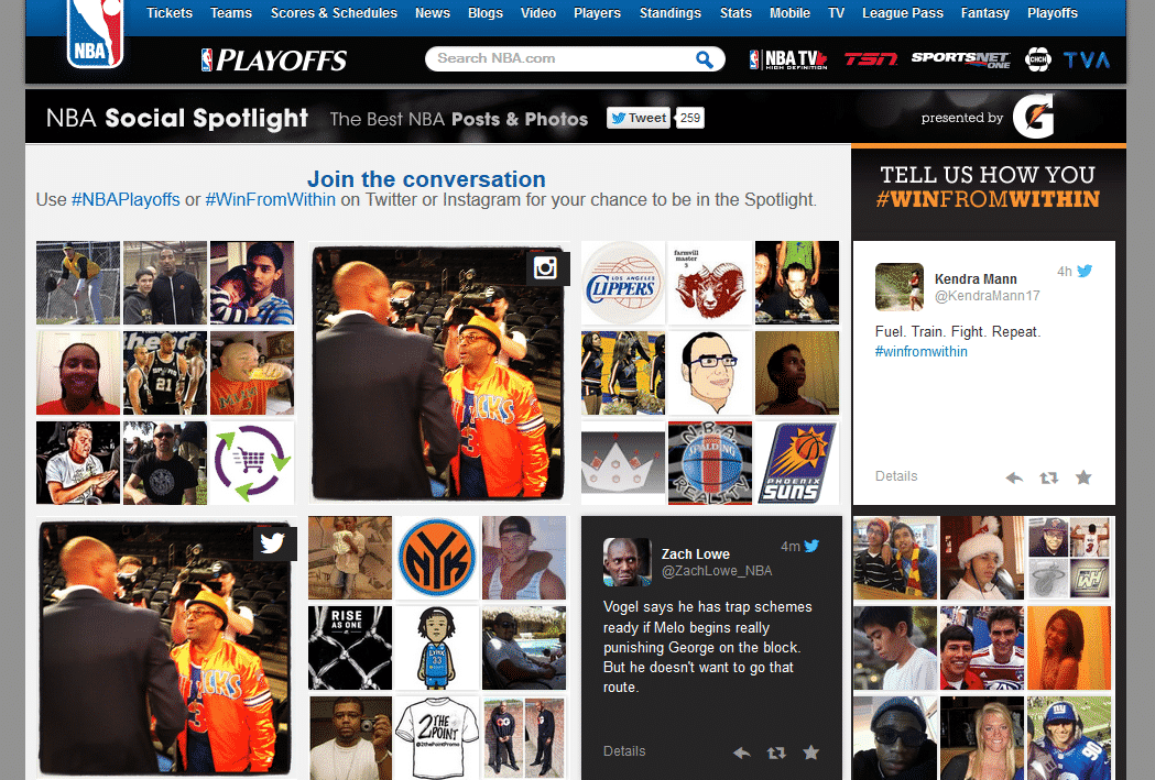 social media content NBA - Branding Lounge